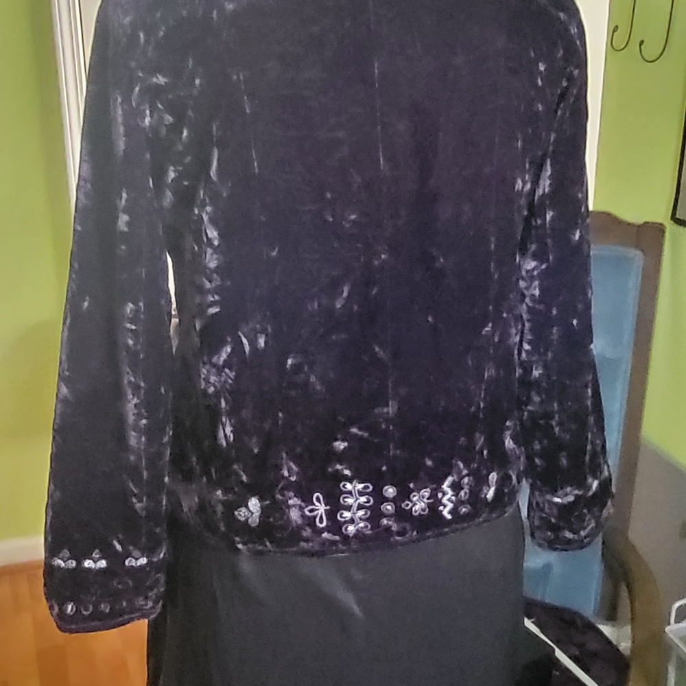 ⚡️Exquisite Chico's Crush Velvet Jacket - Picture 4 of 6